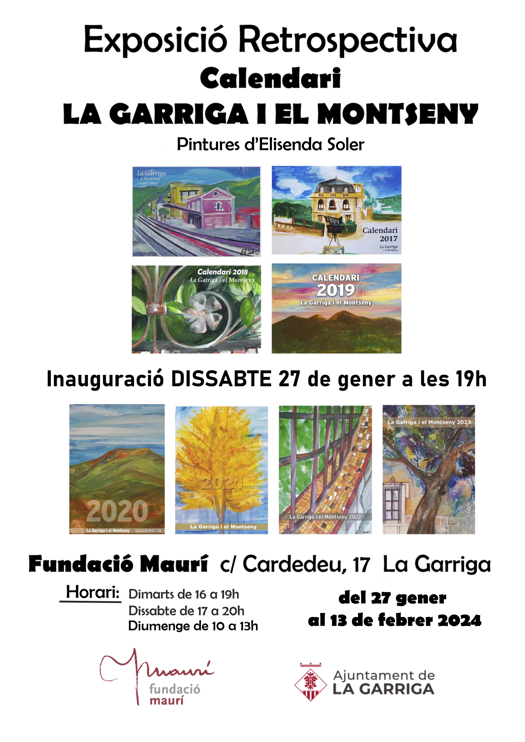Retrospectiva del calendari de la Garriga i el Montseny