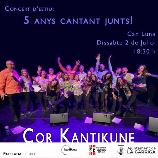 Concert d'estiu del cor Kanitkune: 5 anys cantant junts!