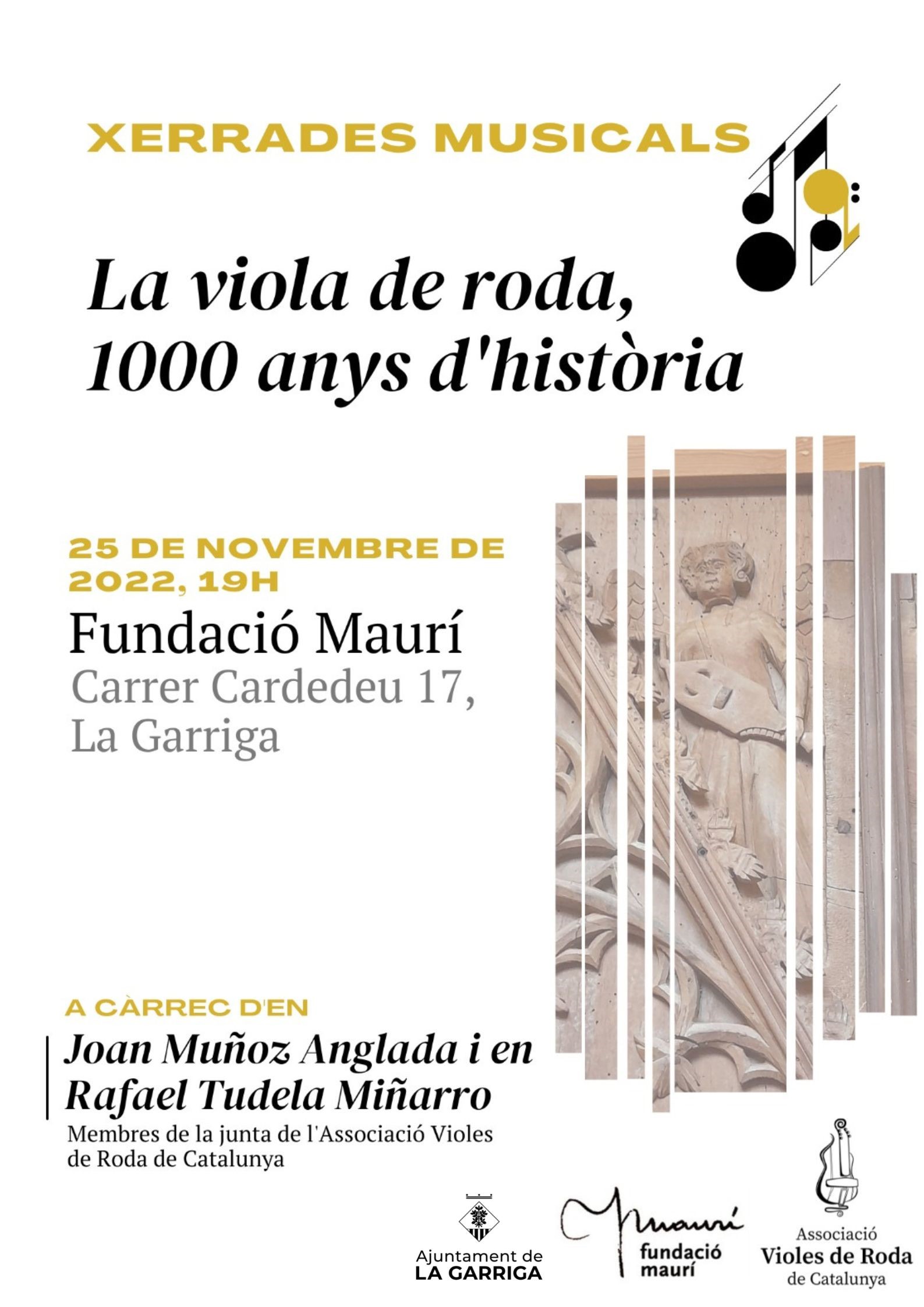 Xerrada concert viola de roda Fundació Maurí la Garriga