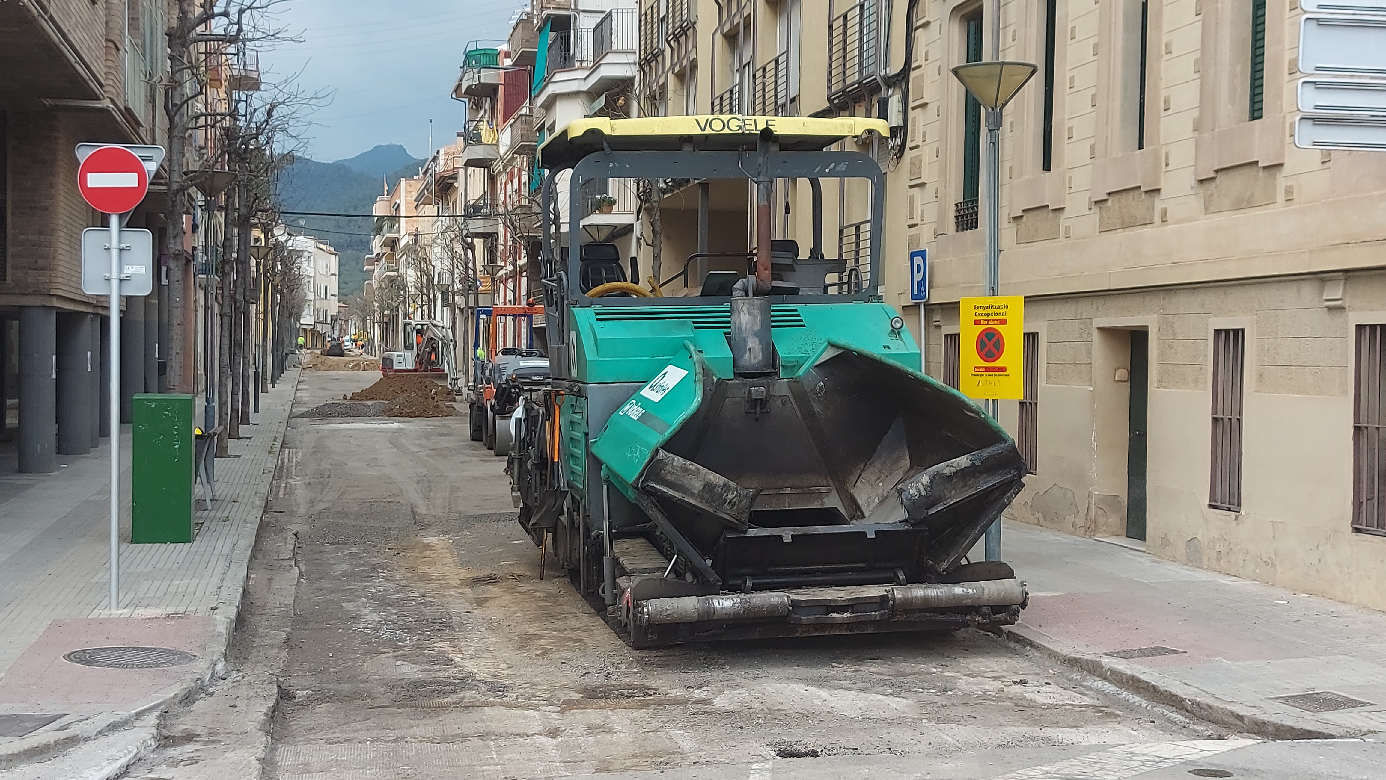 Asfaltatge de diversos carrers de la Garriga
