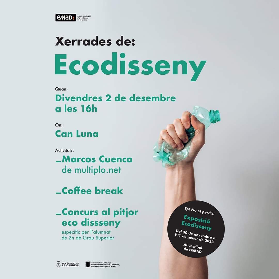 L'EMAD acull l'exposició Premi Catalunya d'Ecodisseny 2021