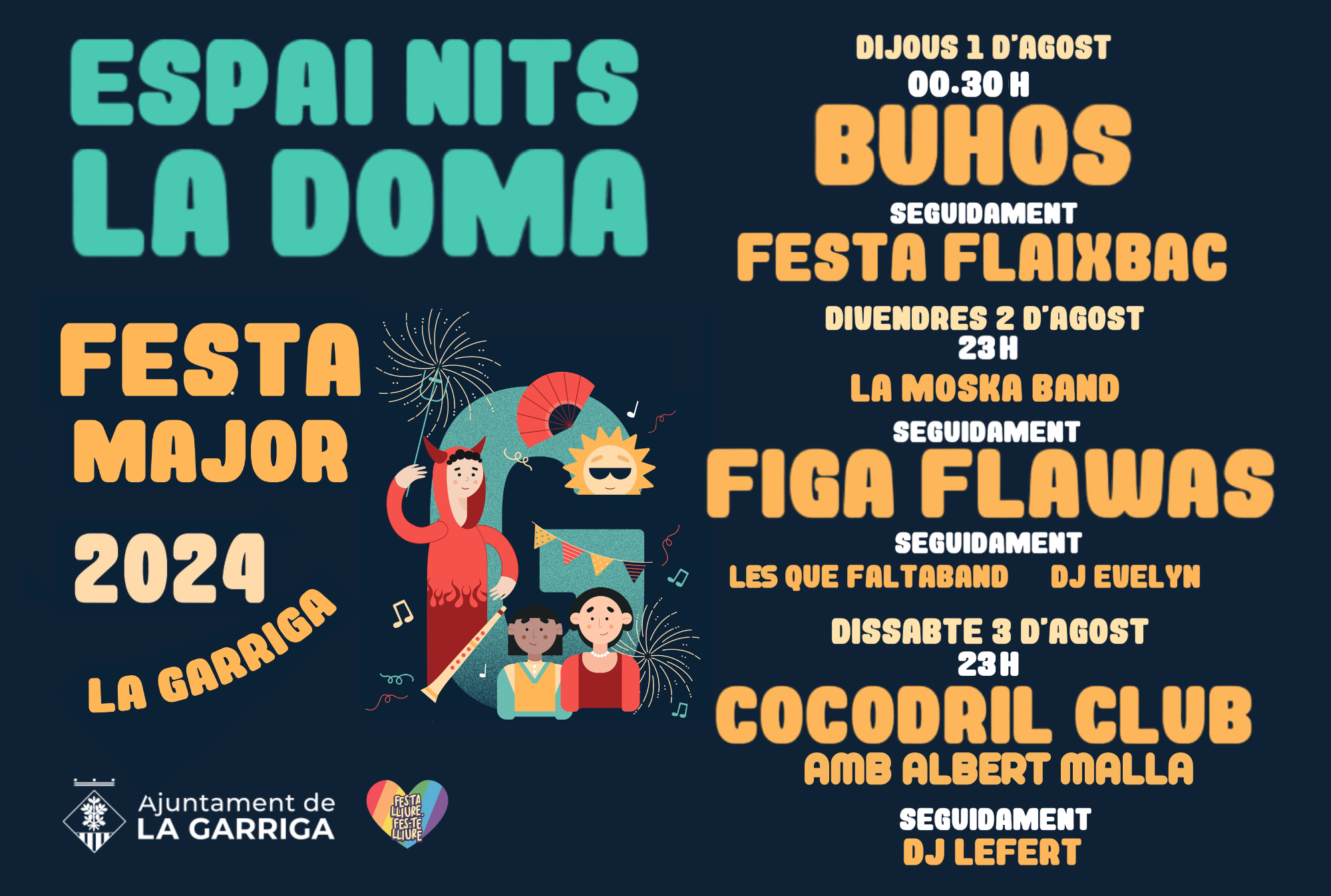 Buhos i Figa Flawas, caps de cartell de les Nits la Doma