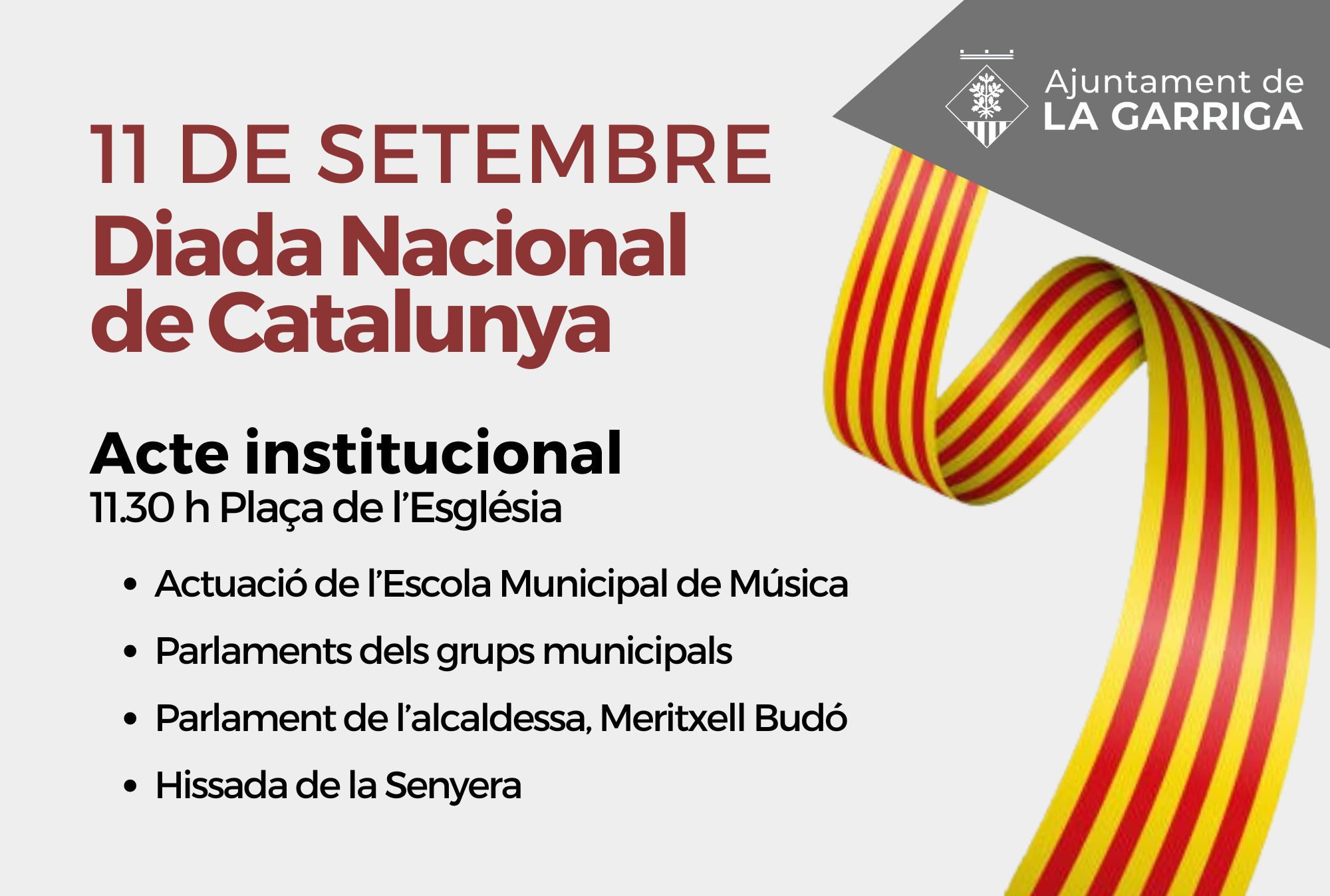 Acte institucional de la Diada Nacional de Catalunya