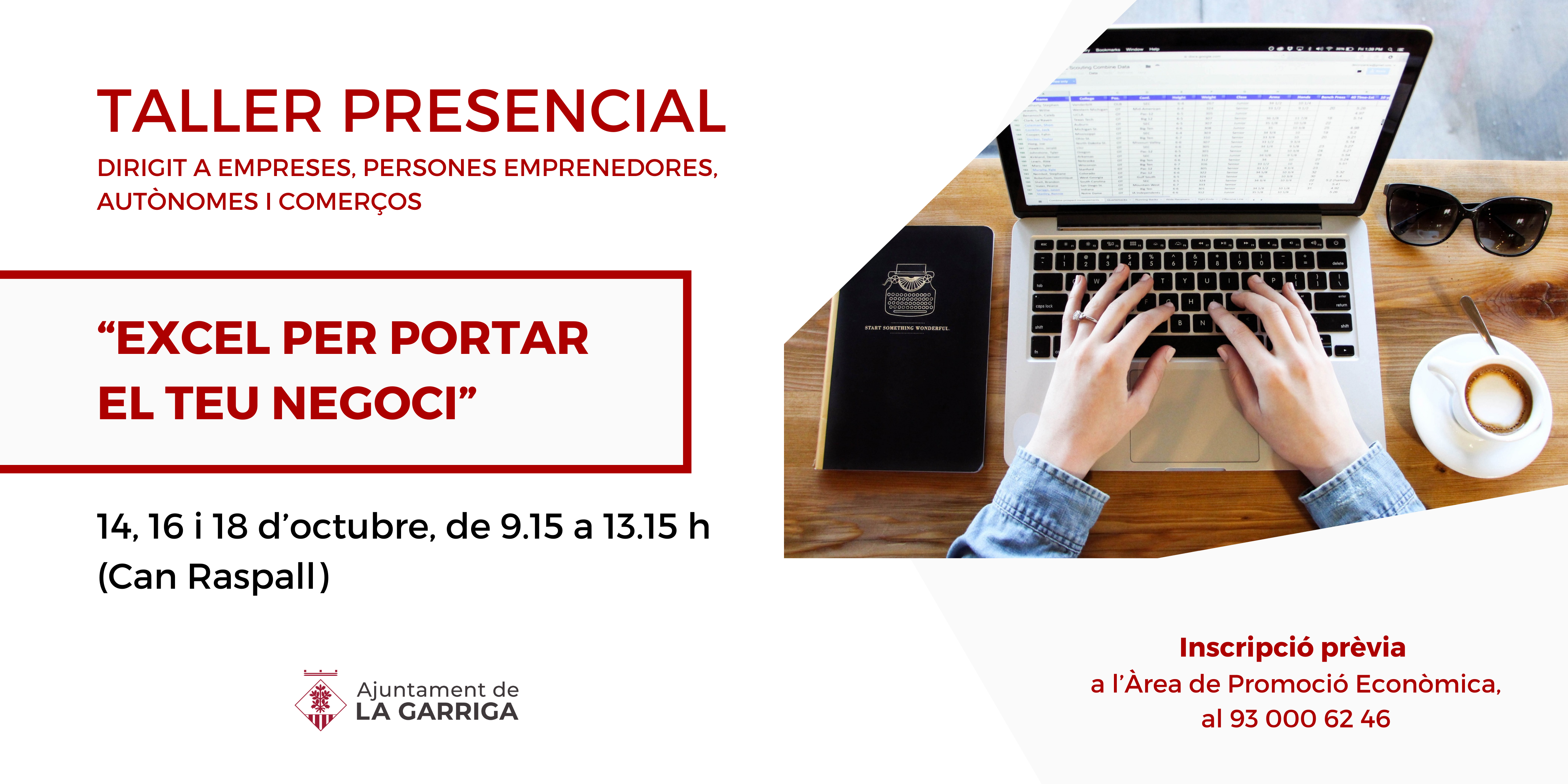 Taller d'excel per persones emprenedores, autònomes i empreses