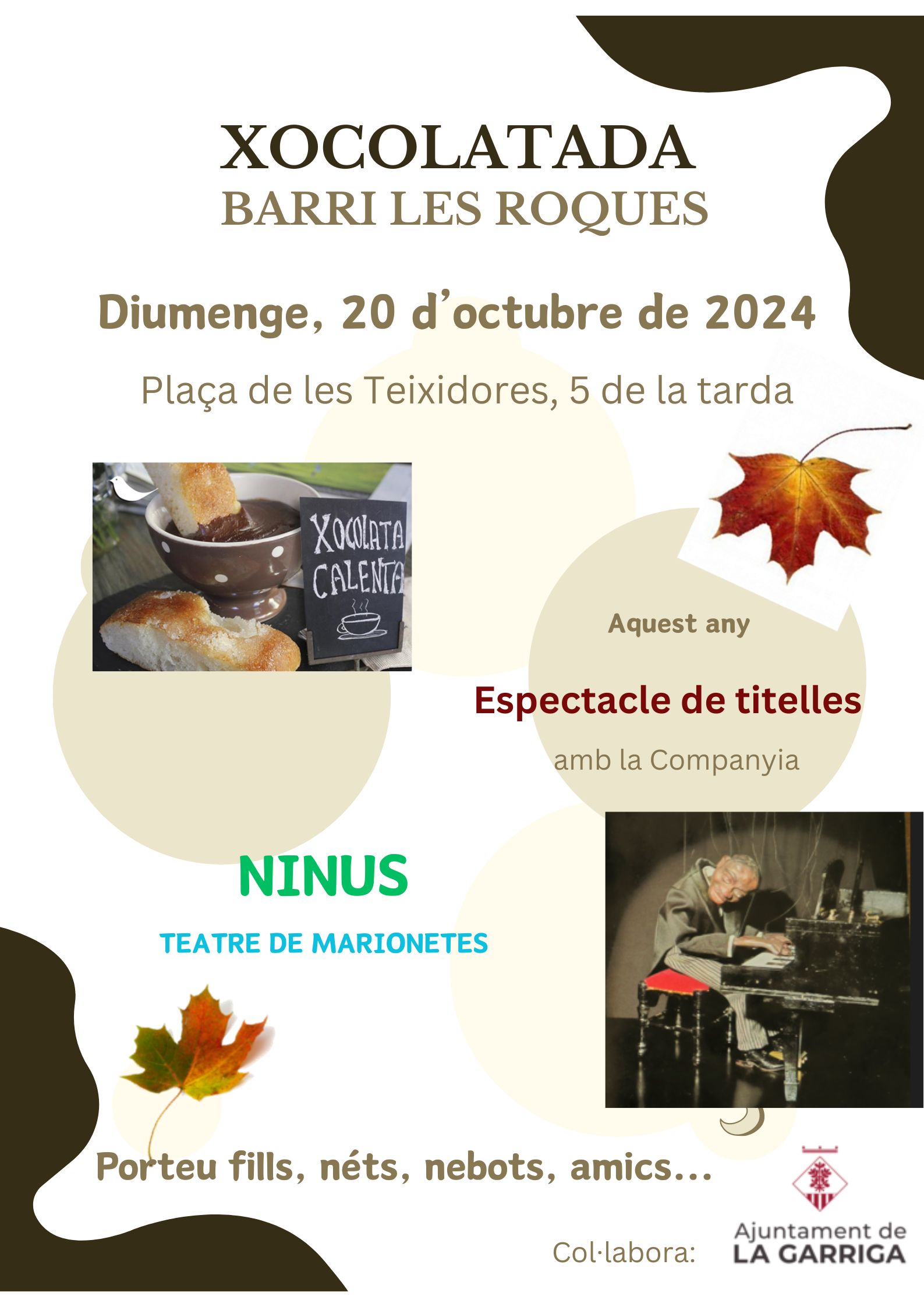 Xocolatada i espectacle al barri de les Roques