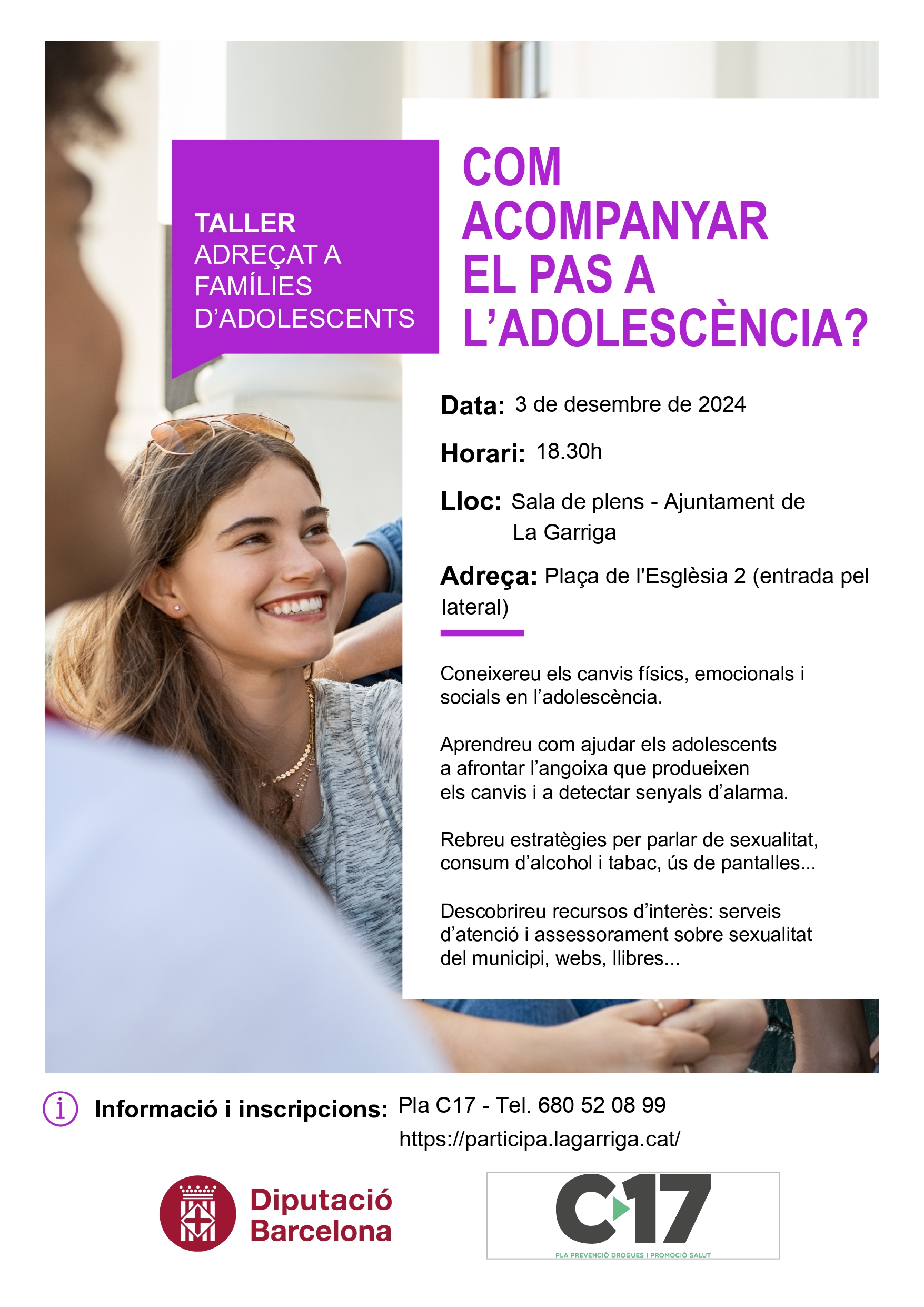 Taller sobre adolescència