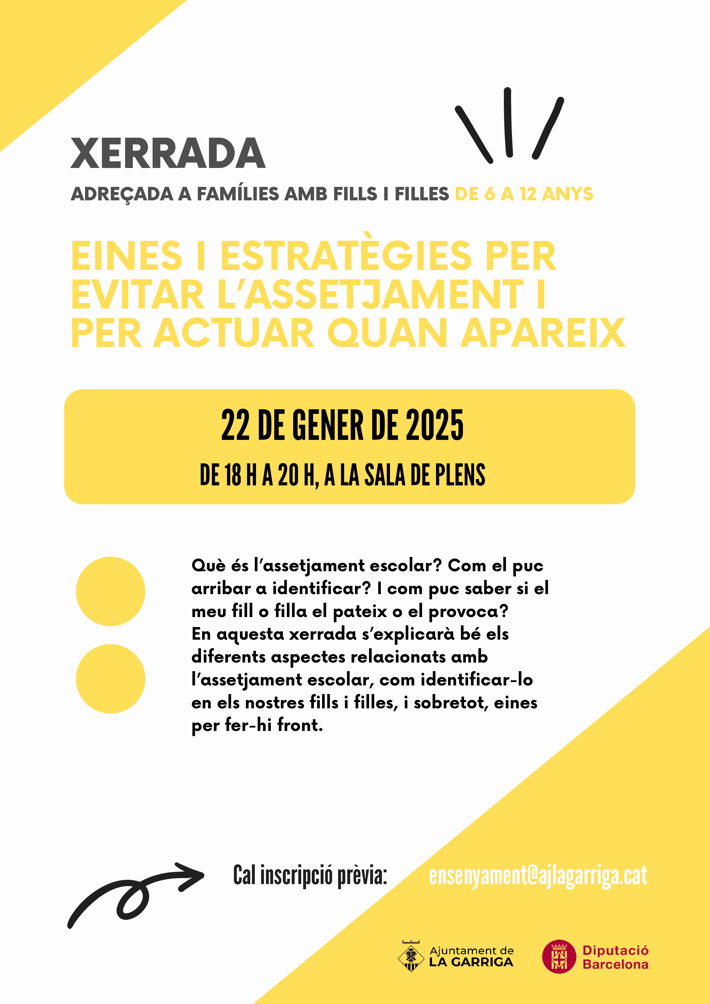 Xerrada: Estratègies i eines per evitar l'assetjament i per actuar quan apareix