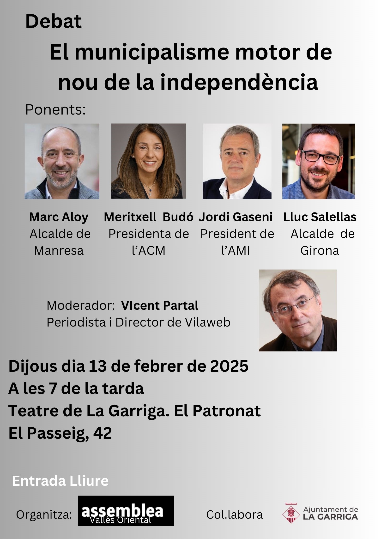 Debat: El municipalisme motor de nou de la independència