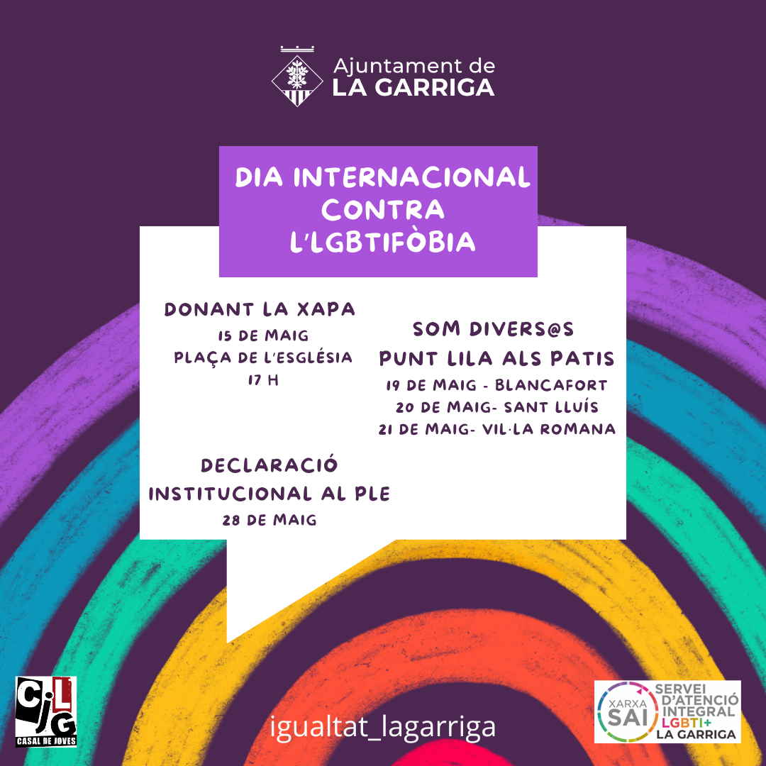 La Garriga commemora el Dia Internacional contra la LGBTIfòbia