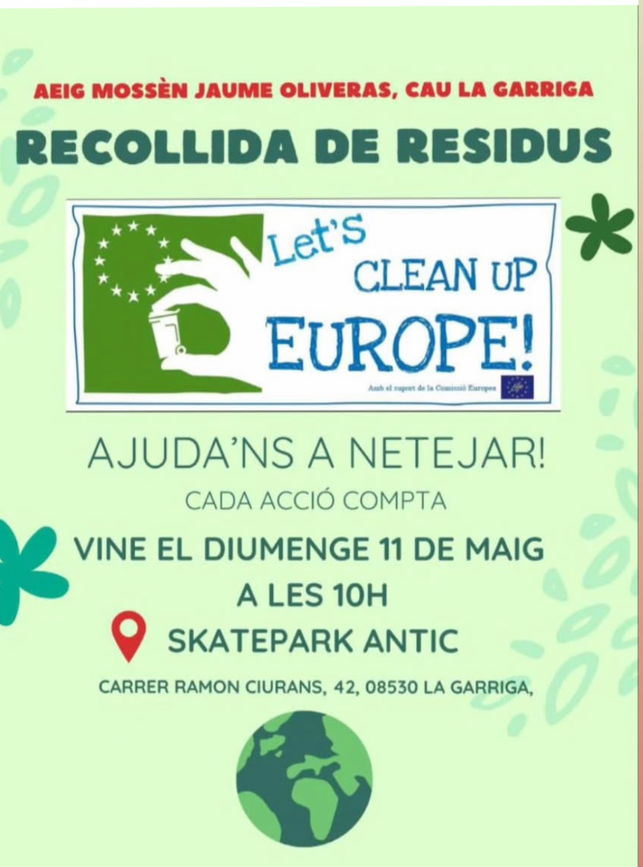 Recollida de residus Let's Clean Up Europe