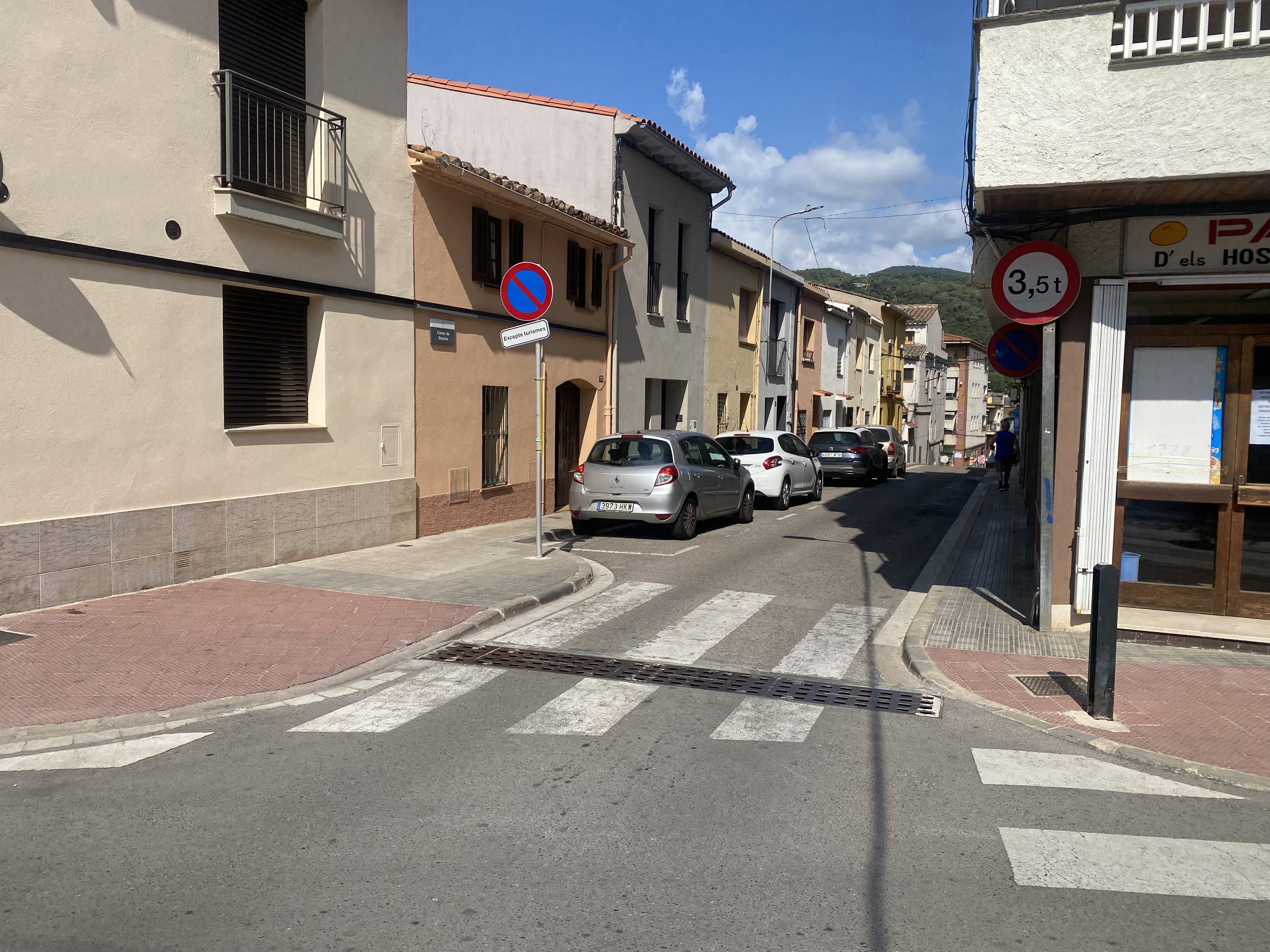 Tall al carrer Bonaire per obres