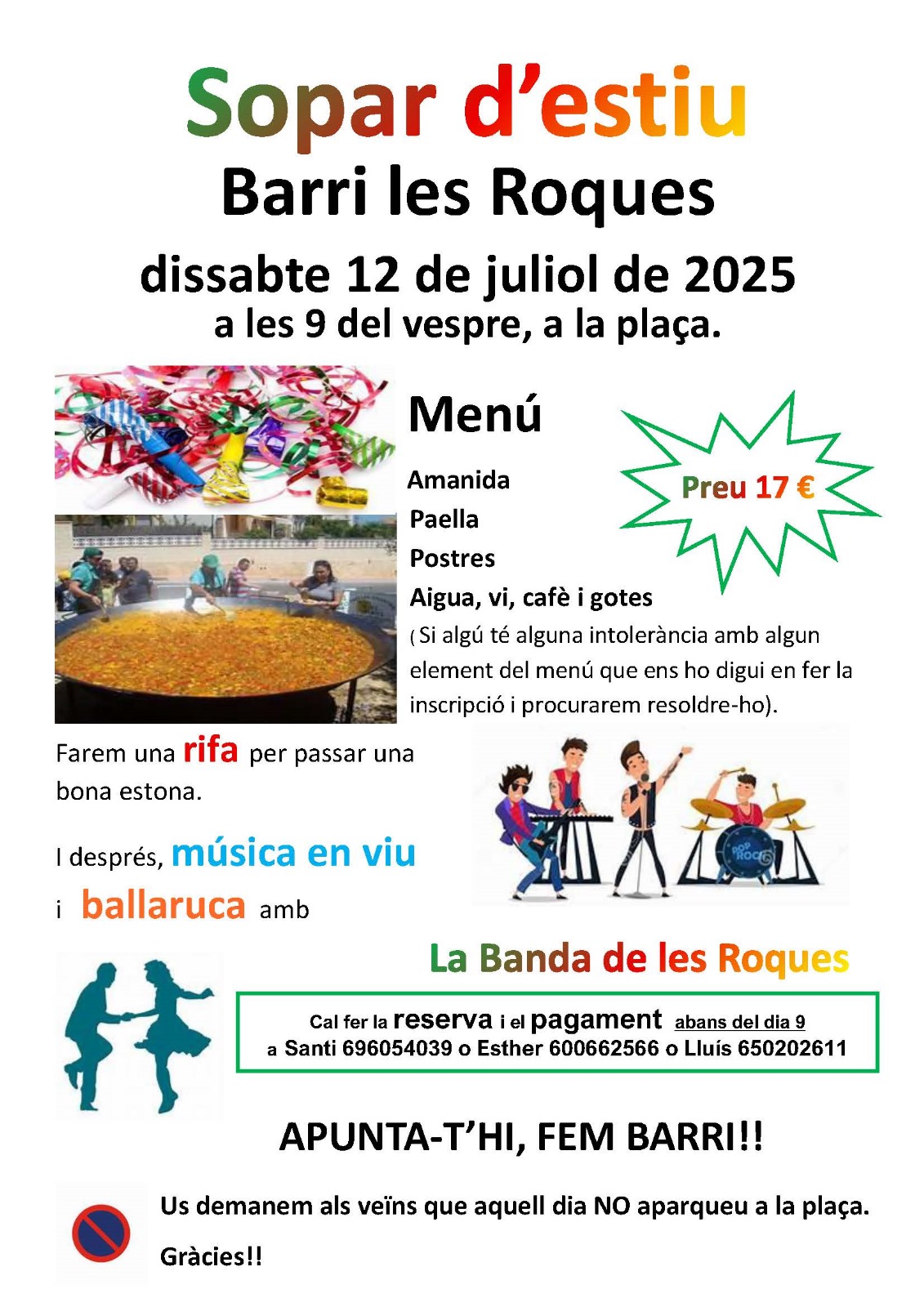 Sopar d'estiu del Barri de les Roques
