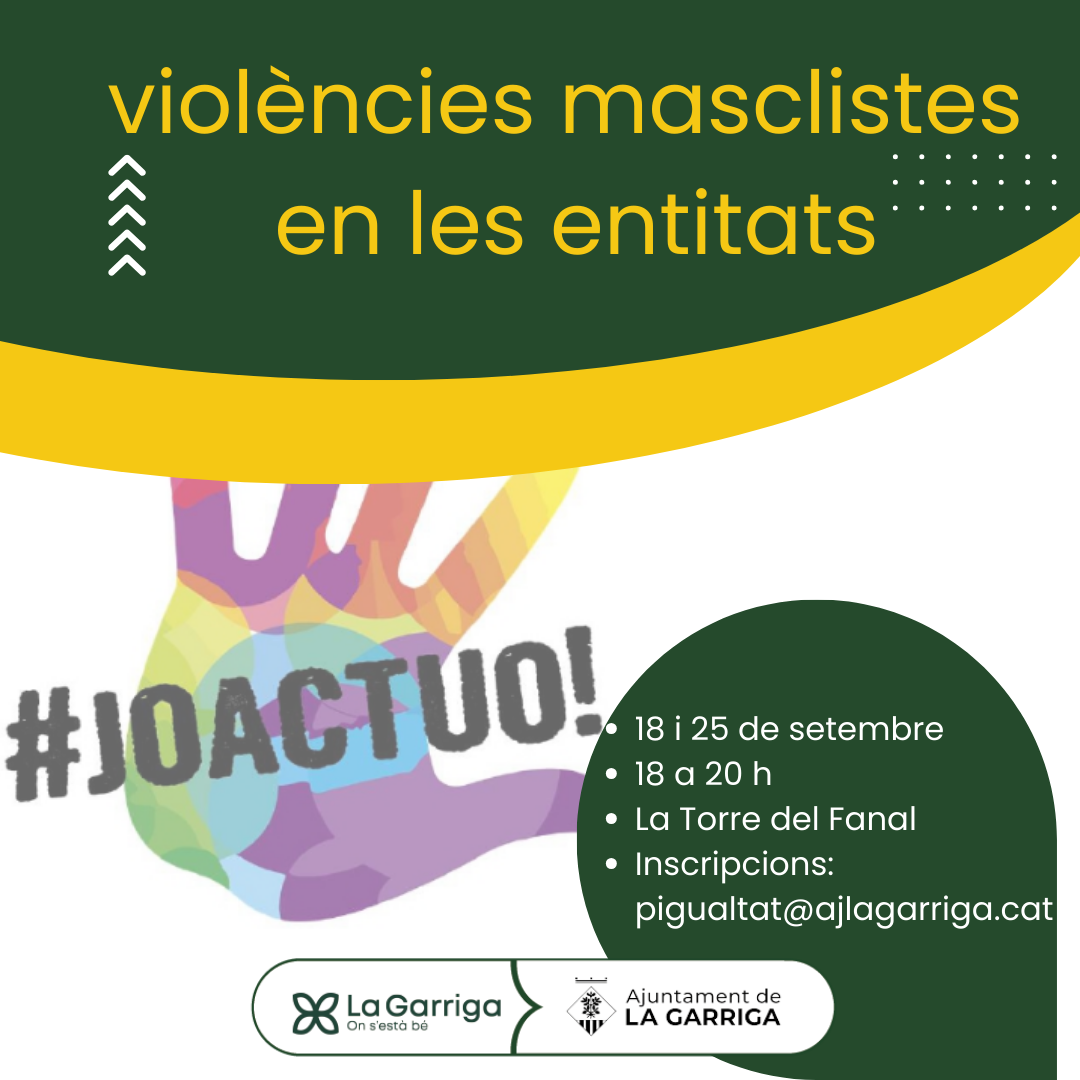 Formació: Violències masclistes en les entitats
