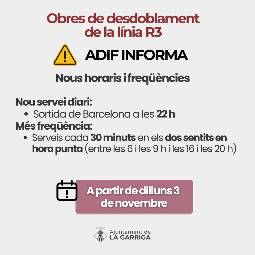 Es reajusten horaris i freqüències dels autobusos R3 per adaptar-los a la demanda