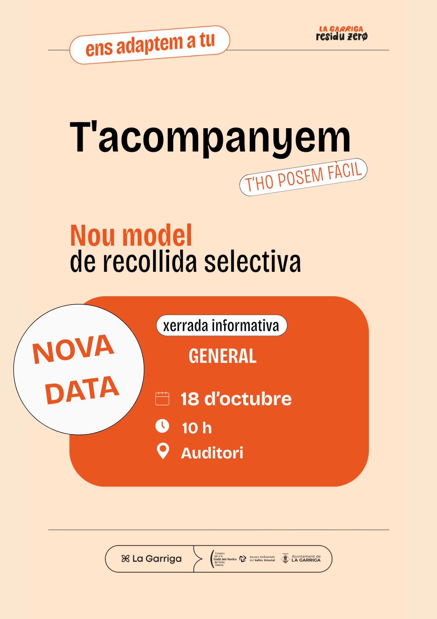 Xerrada sobre el nou model de recollida de residus: general