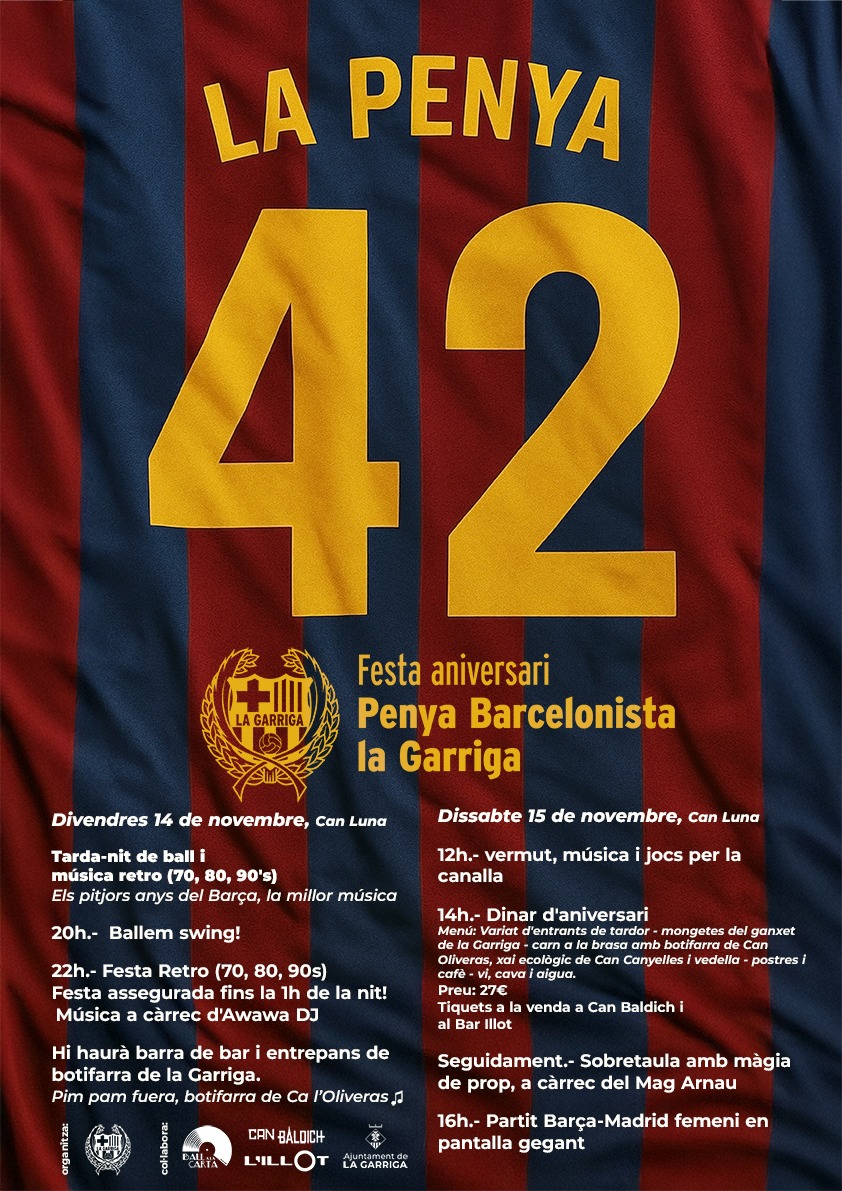 Celebrem els 42 anys de la Penya!