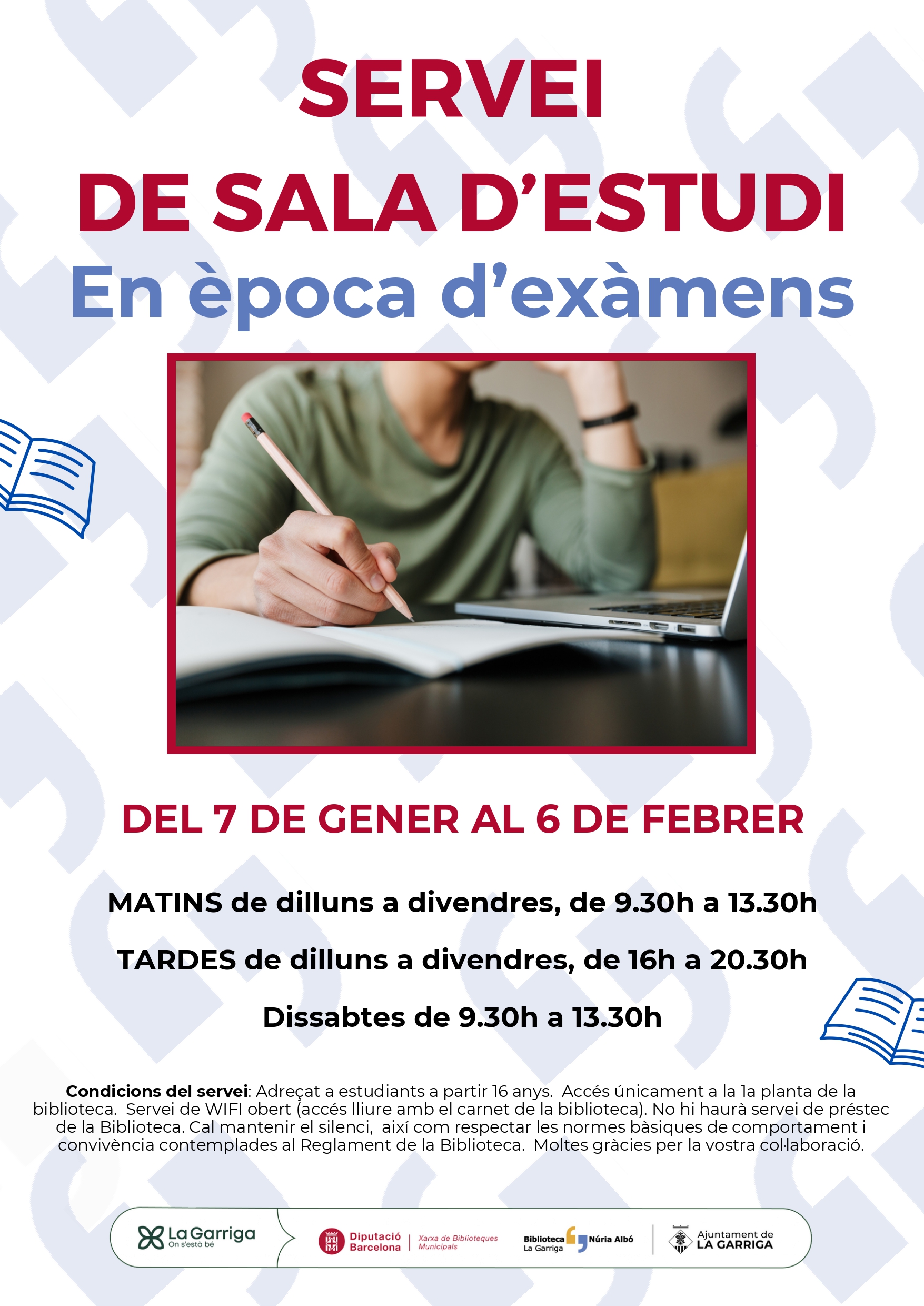 Sala d'estudi en &egrave;poca d'ex&agrave;mens