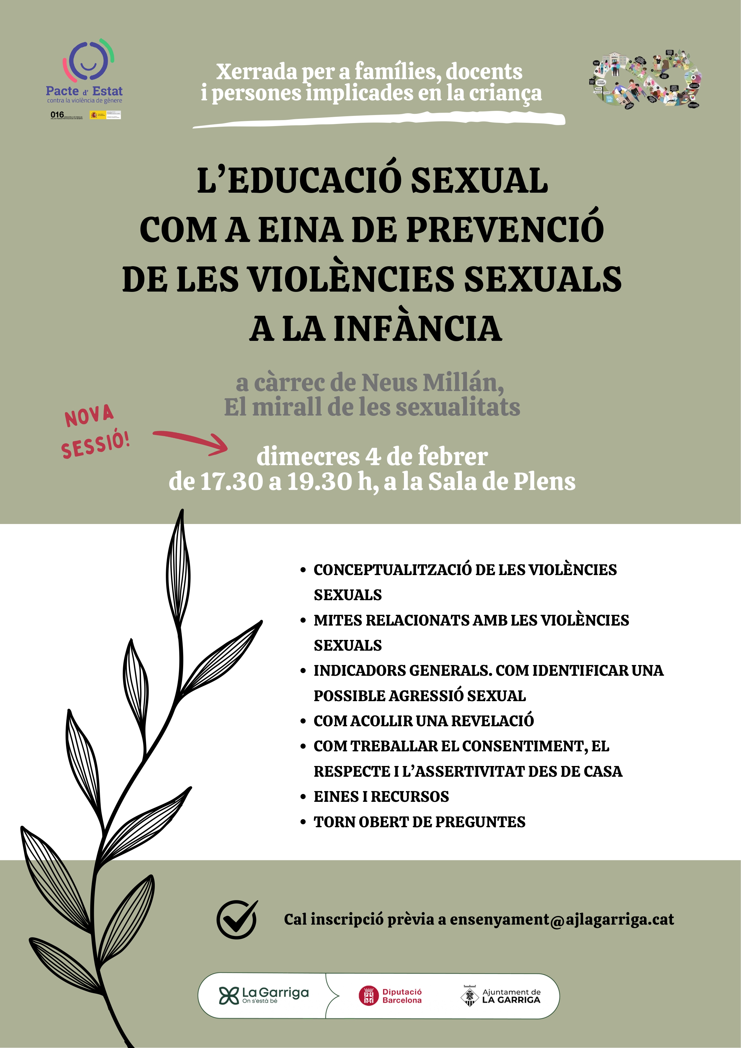Xerrada: L'educaci&oacute; sexual com a eina de prevenci&oacute; de les viol&egrave;ncies sexuals a la inf&agrave;ncia