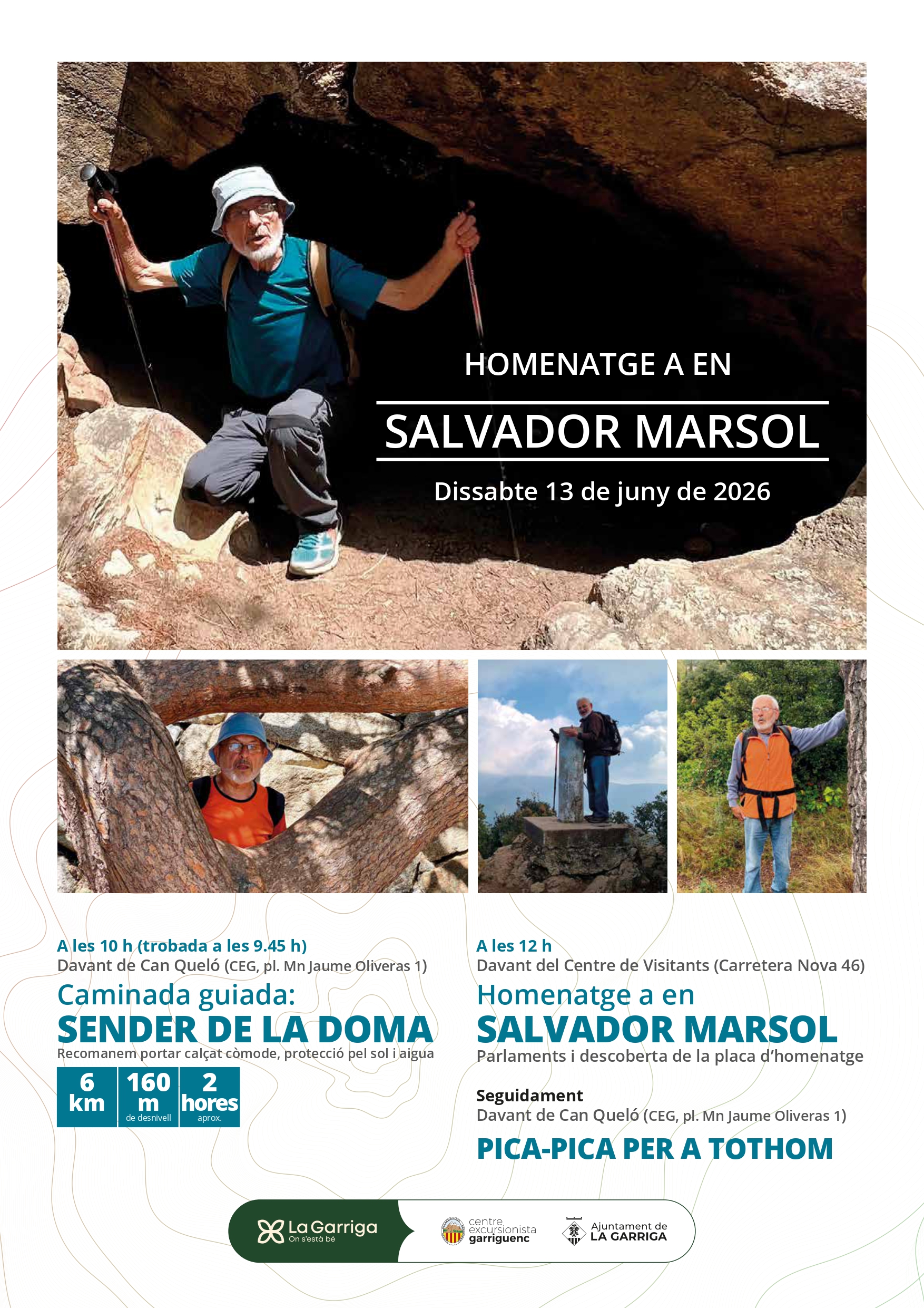 Caminada guiada i homenatge a Salvador Marsol