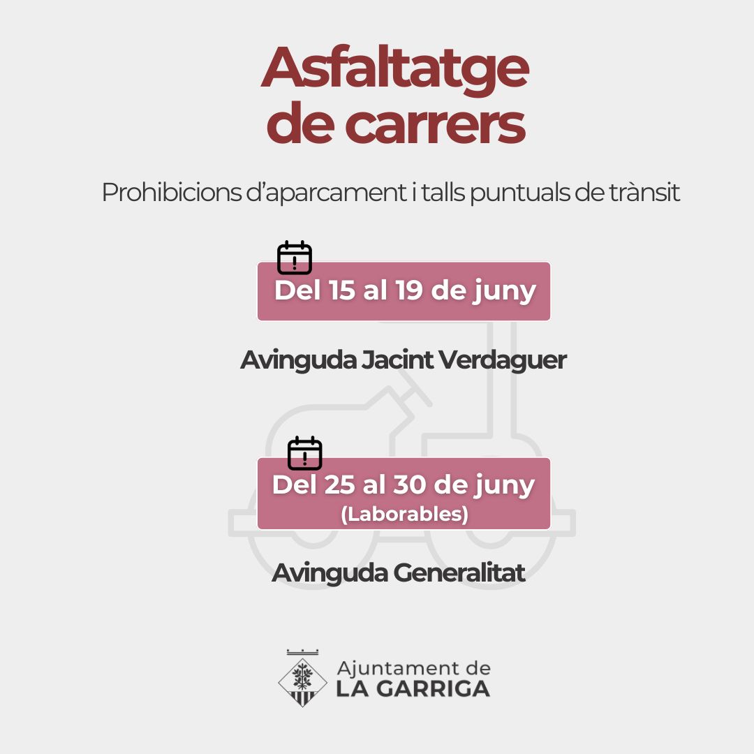 Nova tanda d'asfaltats