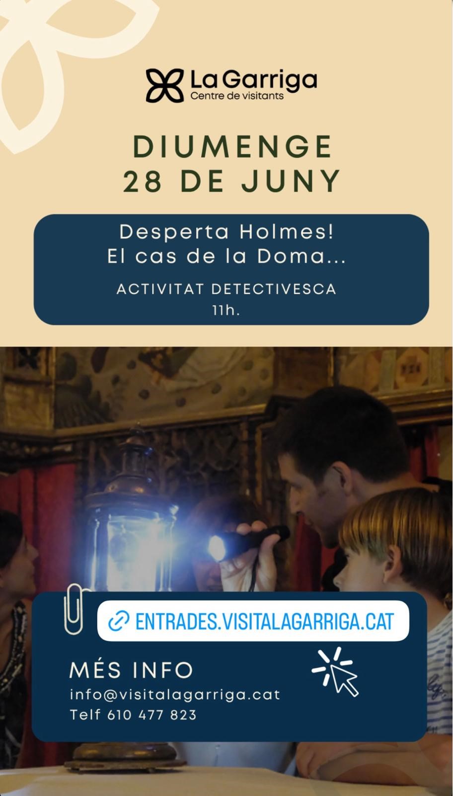 Activitat detectivesca: Desperta Holmes! El cas de la Doma...