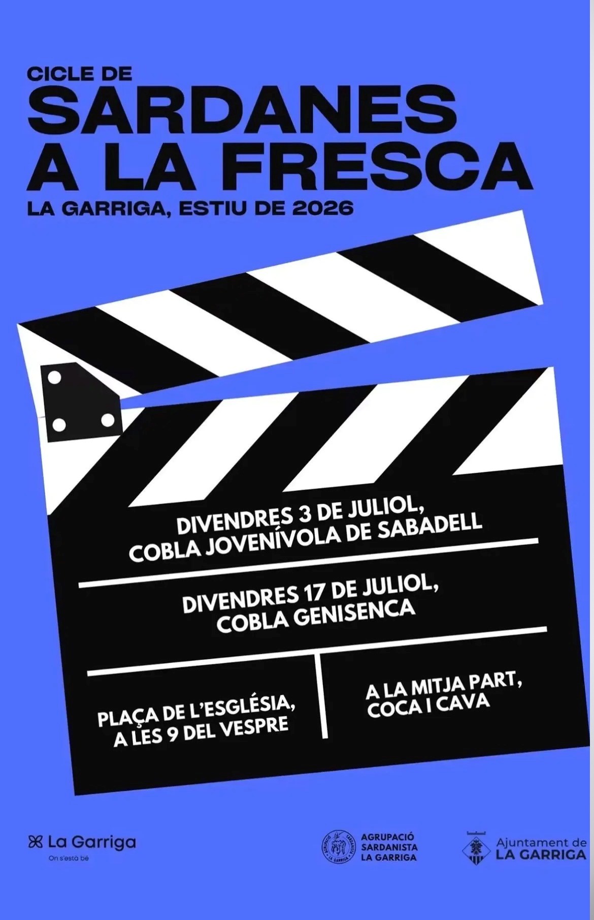Sardanes a la fresca amb la cobla Joven&iacute;vola de Sabadell