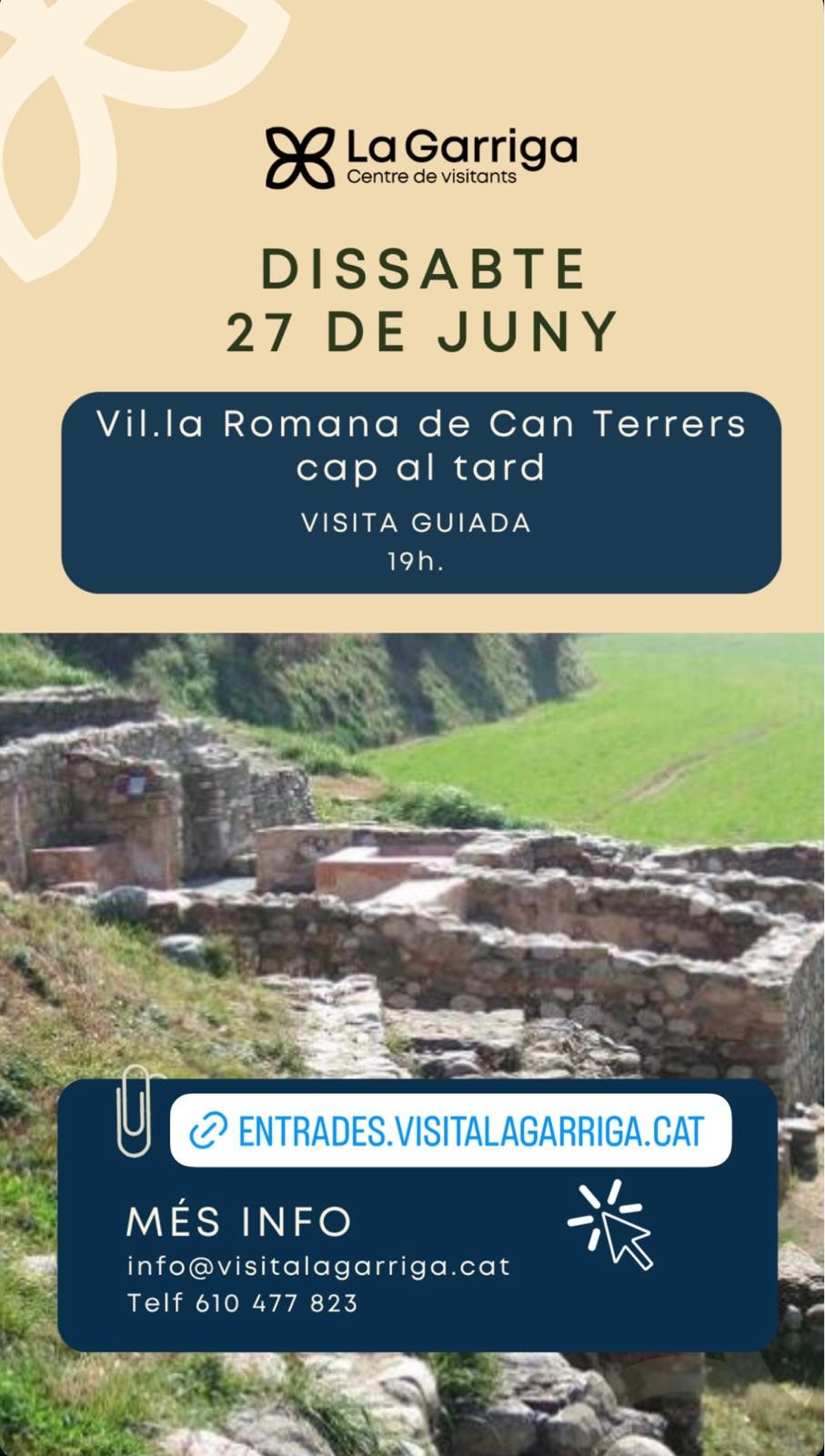 Visita guiada: La vil·la romana de Can Terrers cap al tard