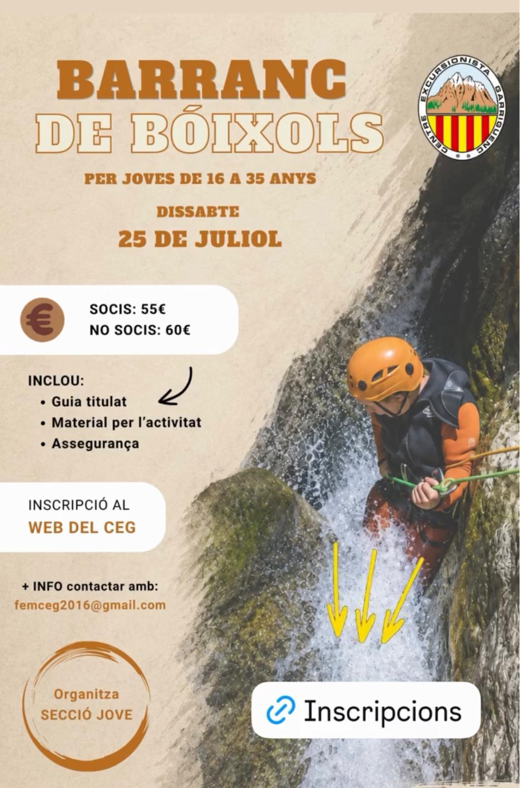 Sortida al barranc de B&oacute;ixols