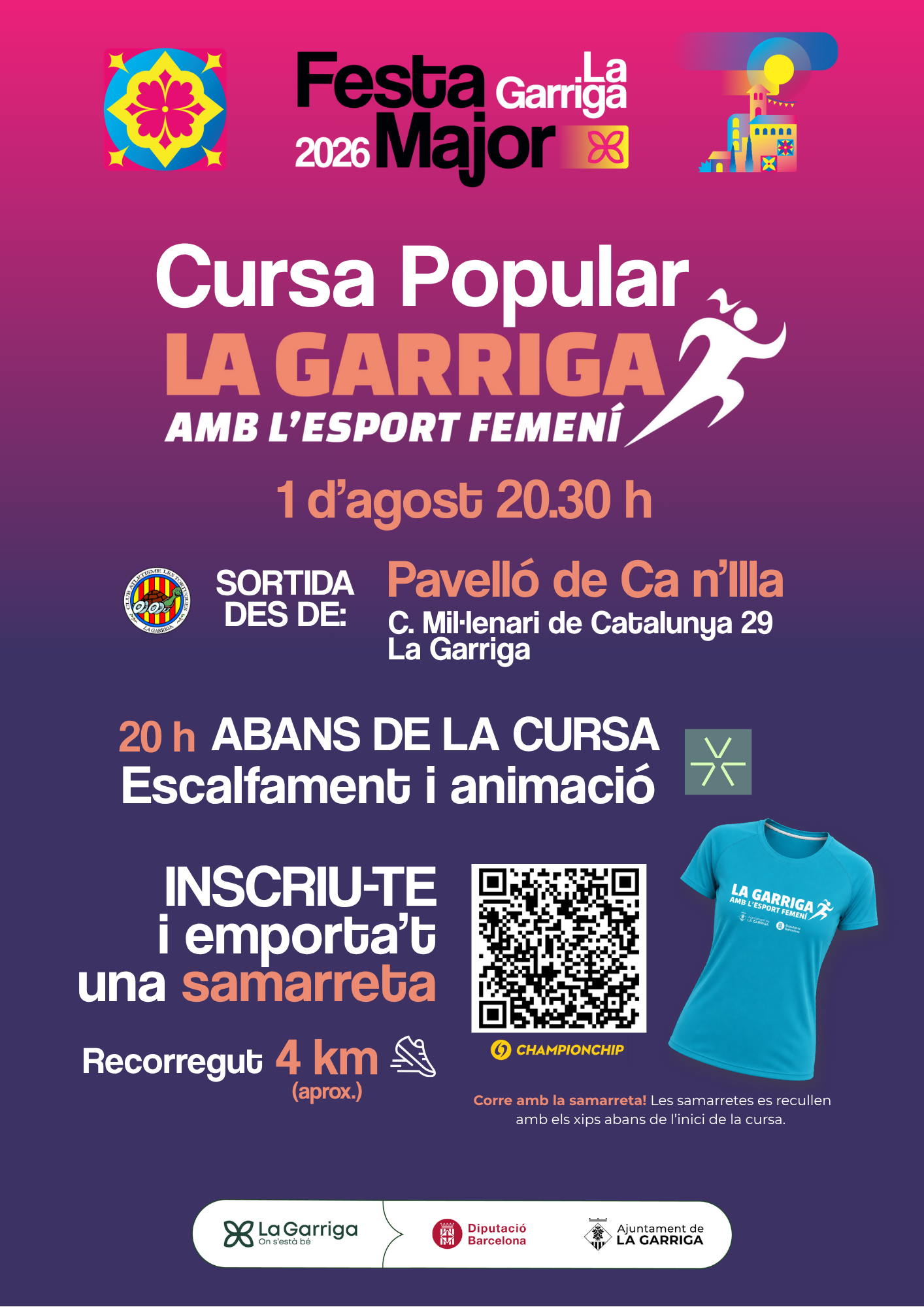 La cursa popular, amb l'esport femen&iacute;