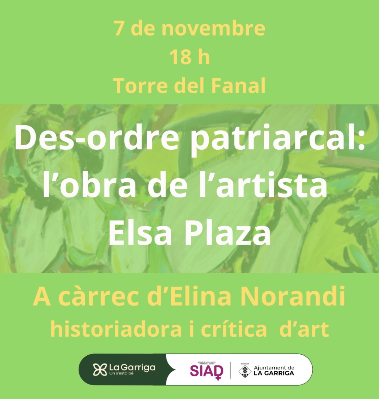 Elina Norandi parla sobre l�??artista Elsa Plaza