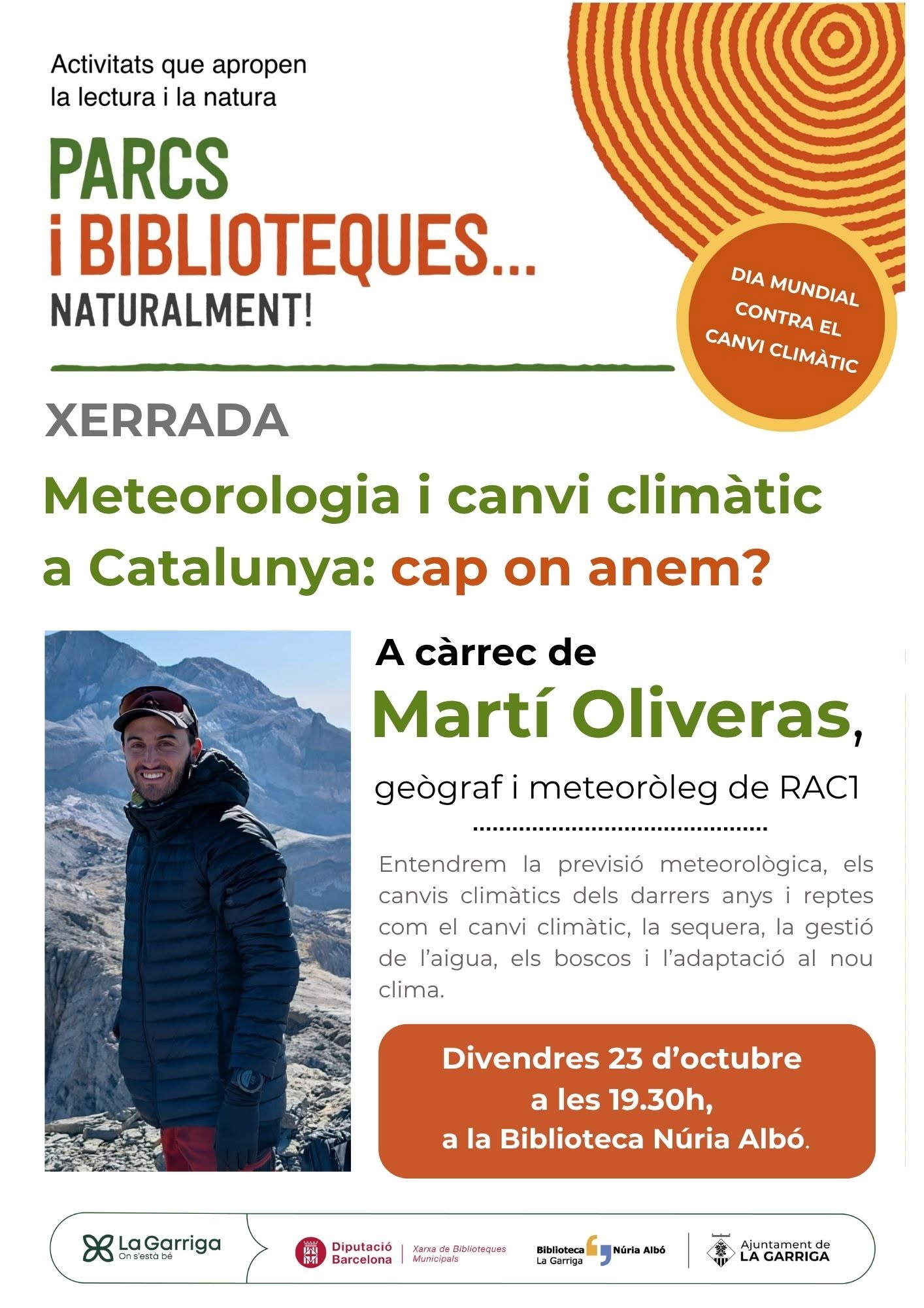 Xerrada: "Meteorologia i canvi clim&agrave;tic a Catalunya: cap on anem?"