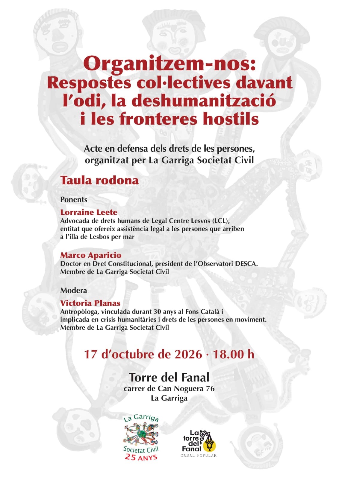 Organitzem-nos: Respostes col.lectives davant l'odi, la deshumanitzaci&oacute; i les fronteres hostils