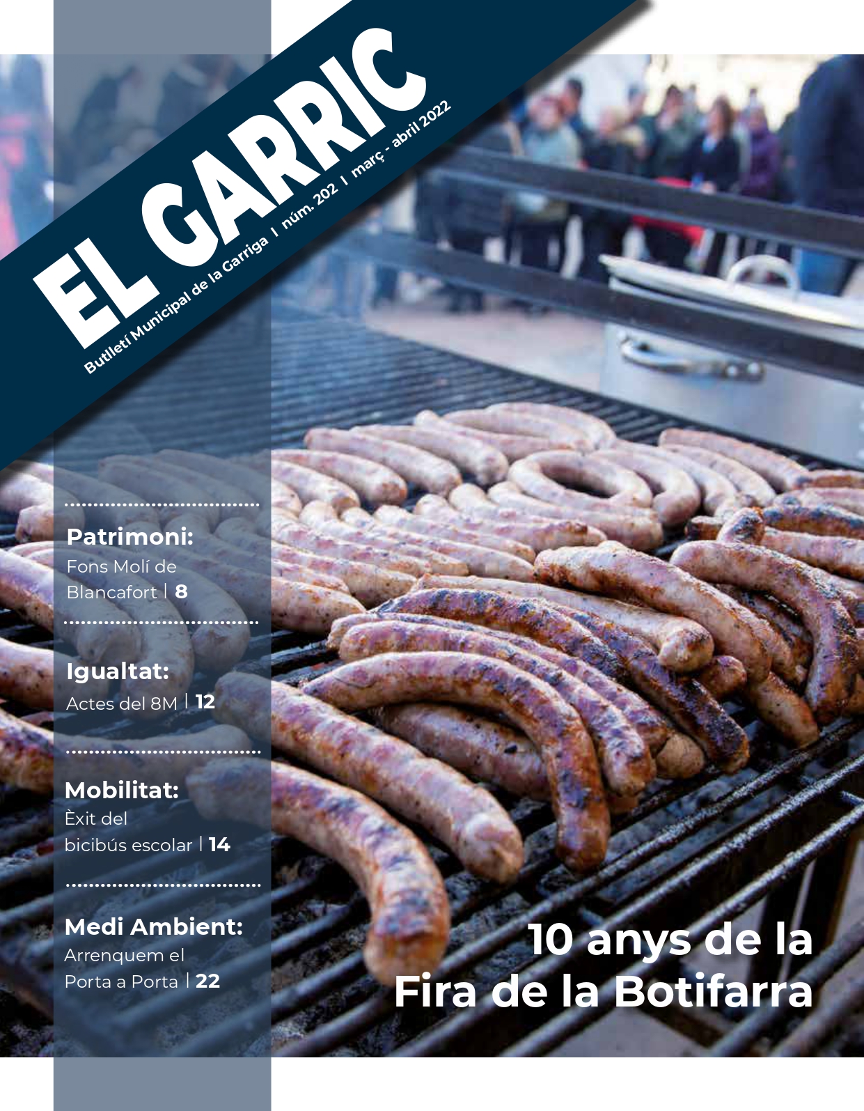La Fira de la Botifarra, a la portada d'El Garric
