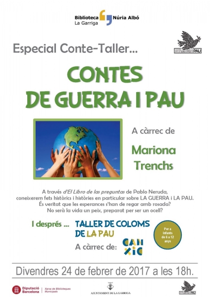 Taller infantil sobre la pau i visita teatralitzada al refugi Escoltar