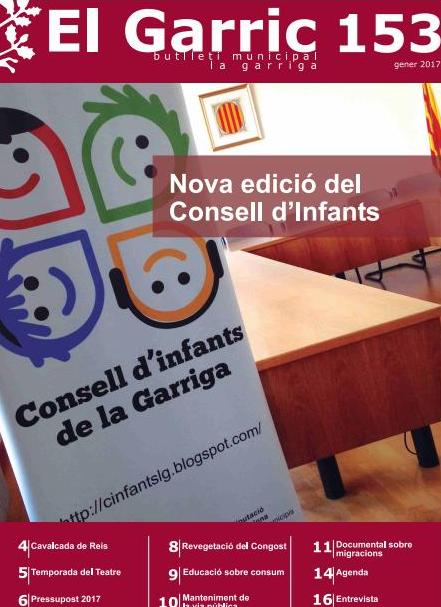 El Consell d'Infants, protagonista del primer El Garric de l'any